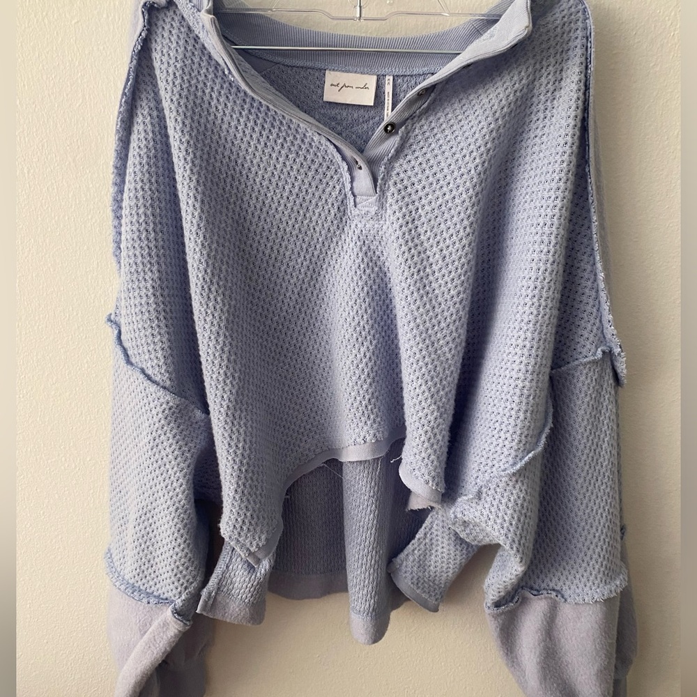 Out from under periwinkle pullover